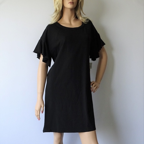 1. State Dresses & Skirts - 1.State The Artist Ruffle Black Dress NWT